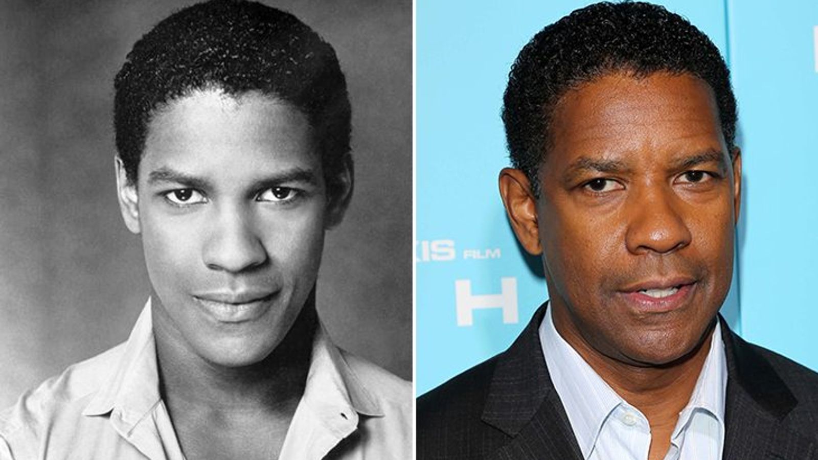 Denzel Washington then and now