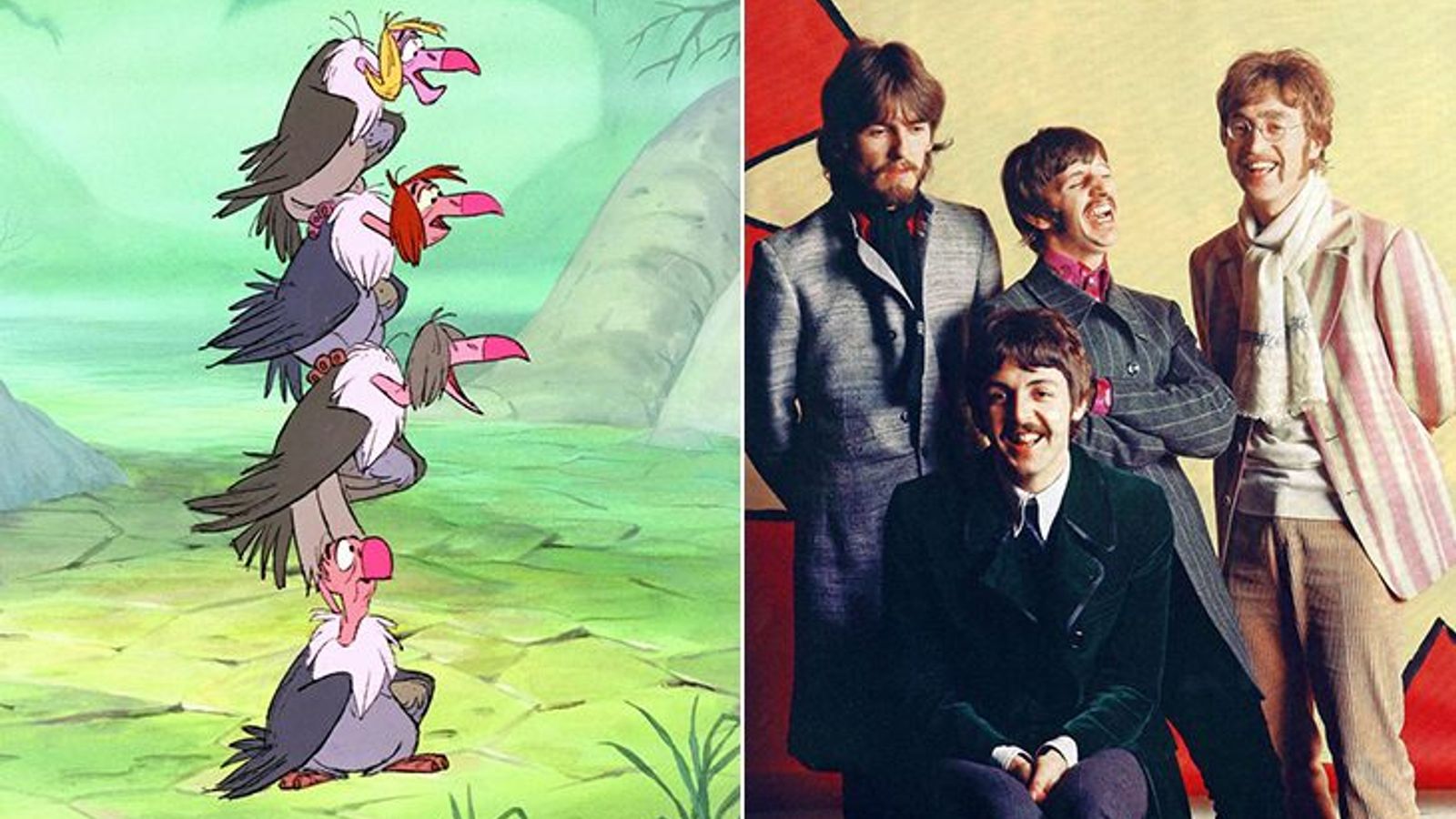 The Beatles – vultures from The Jungle Book