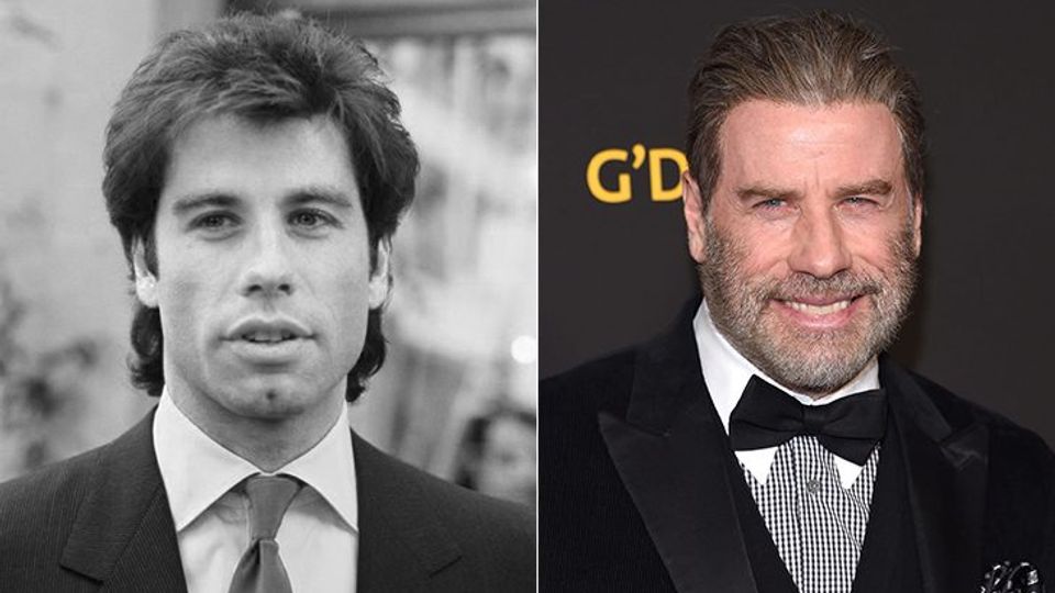 John Travolta then and now