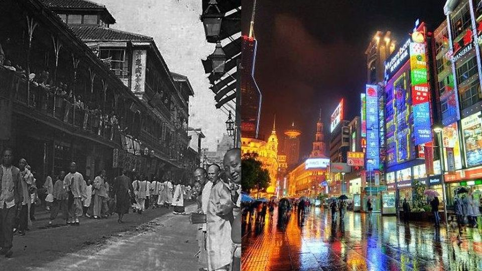 Shanghai 100 Years Ago And Modern